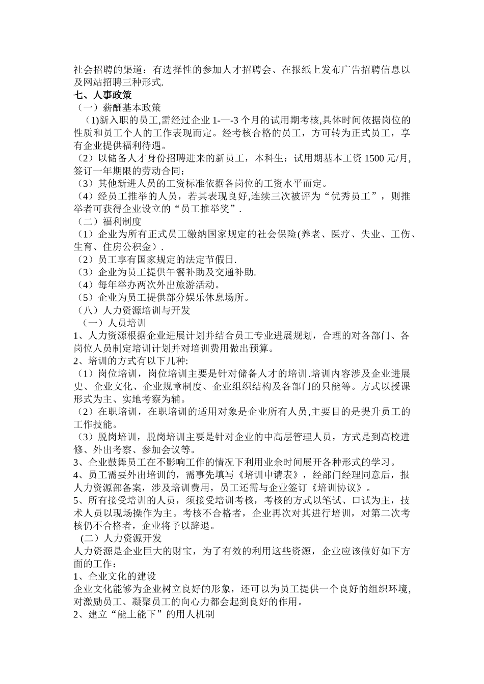 人力资源规划书_第3页