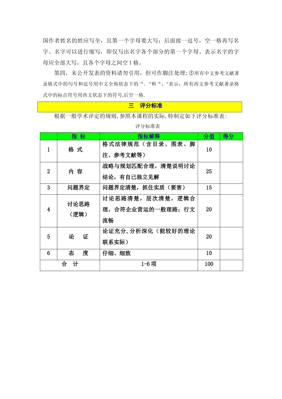 人力资源规划作业要求及评分标准_第3页