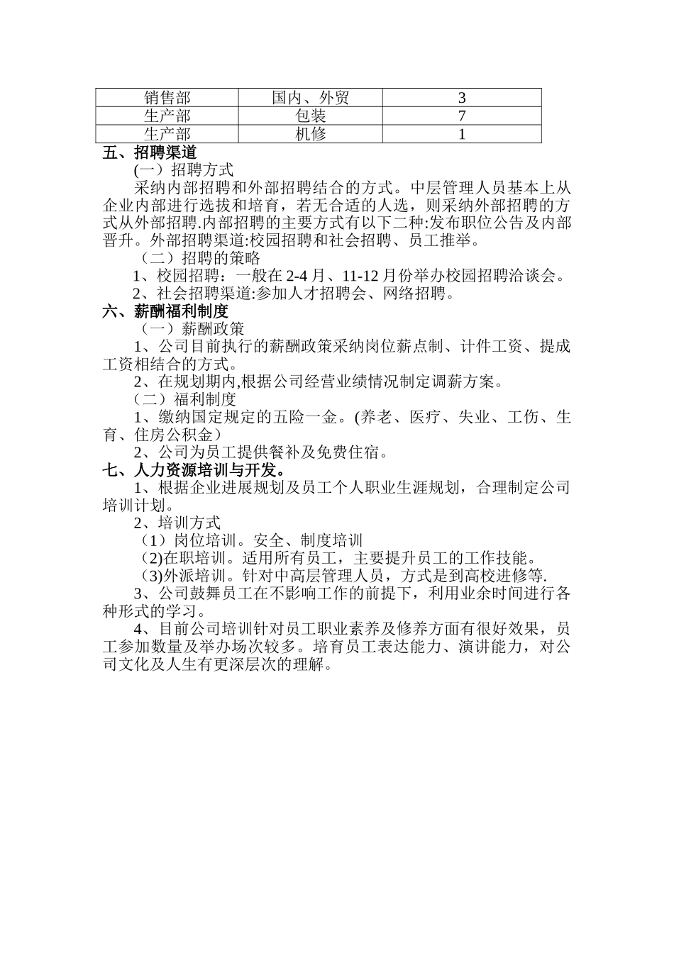 人力资源规划方案DOC_第2页