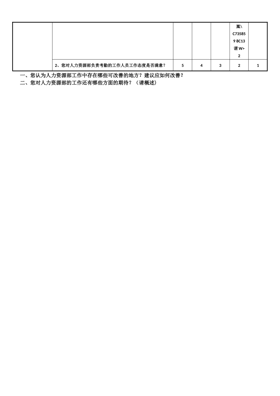 人力资源部满意度调查表_第3页