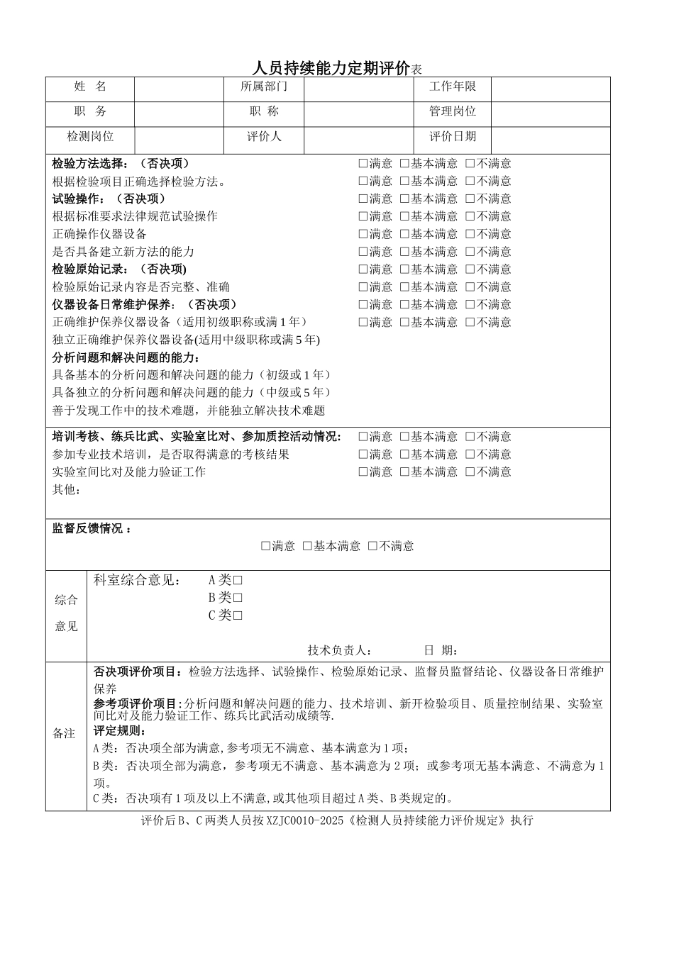 人员持续能力定期评价表-终稿_第1页
