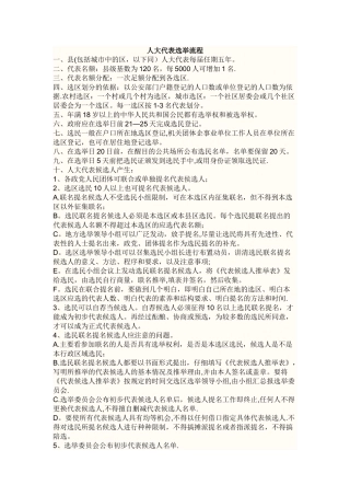 人大代表选举流程