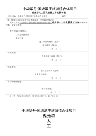 人工挖孔桩专项施工方案19950