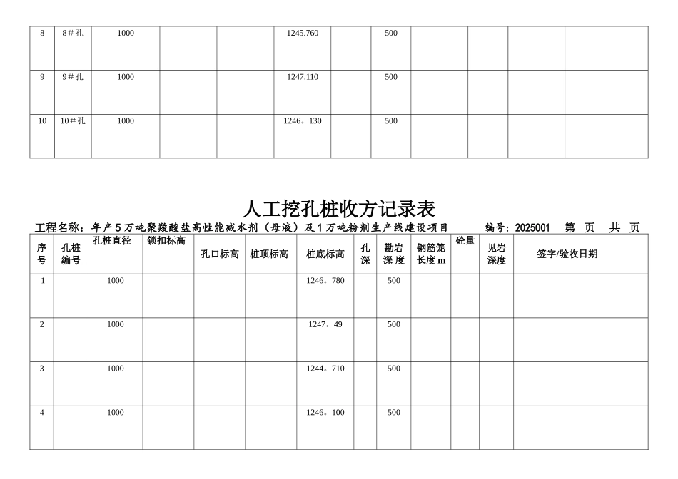 人工挖孔桩收方记录表_第2页