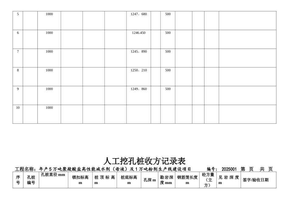 人工挖孔桩收方记录表_第3页