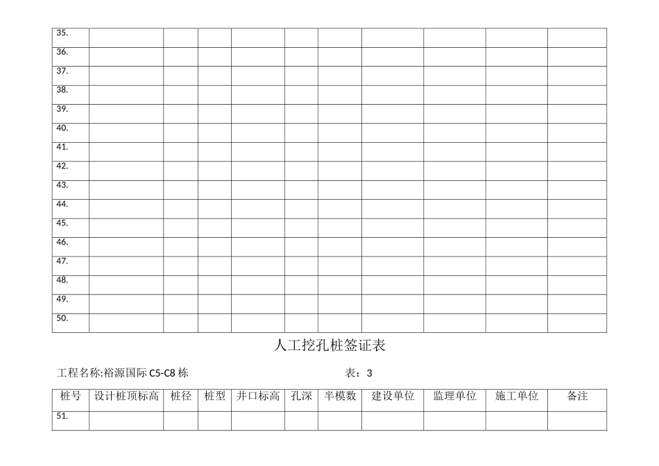 人工挖孔桩签证表_第3页