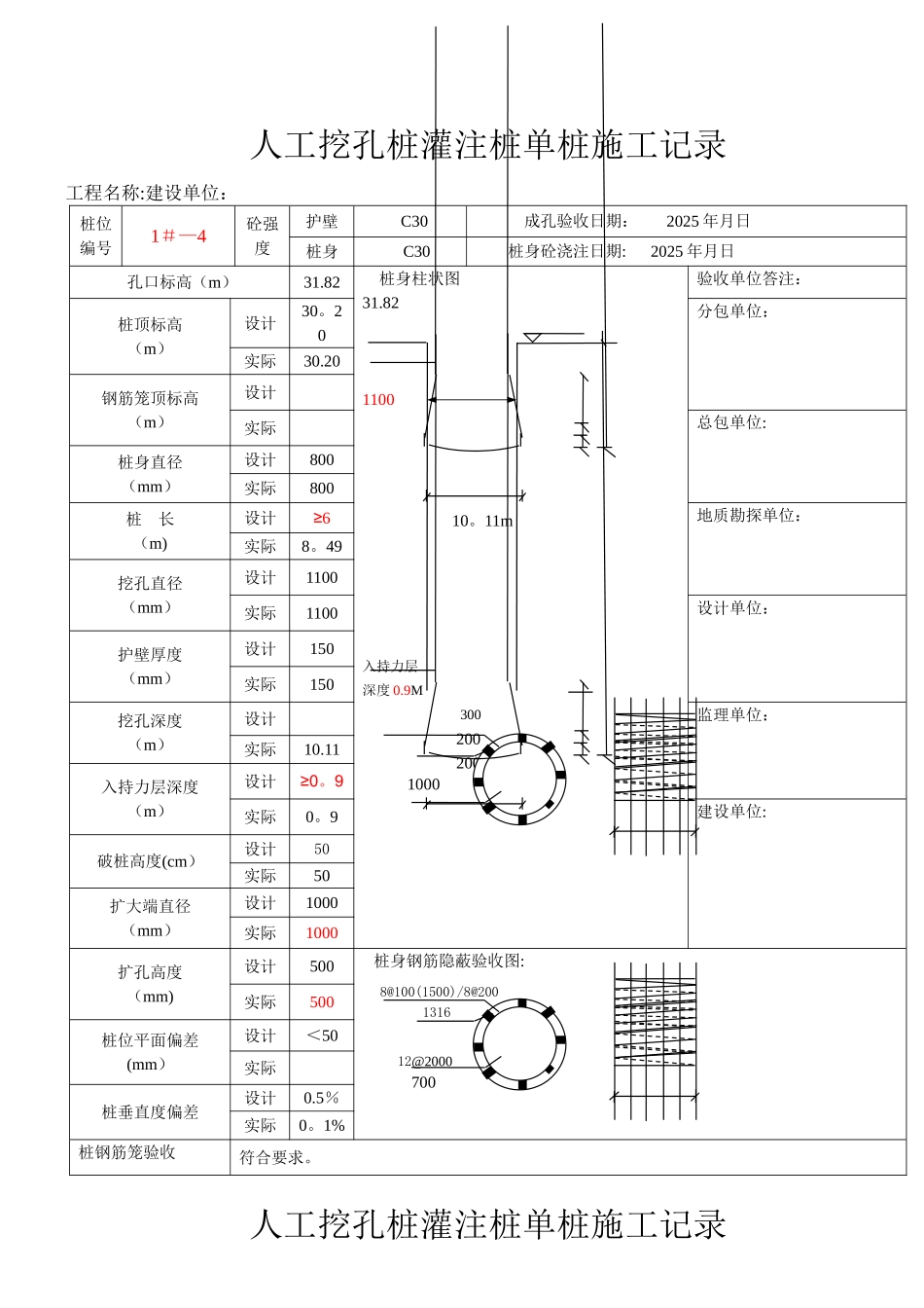 人工挖孔灌注桩一桩一表_第3页