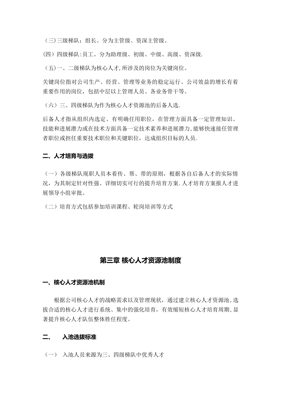 人才梯队与核心人才资源池建设方案_第2页