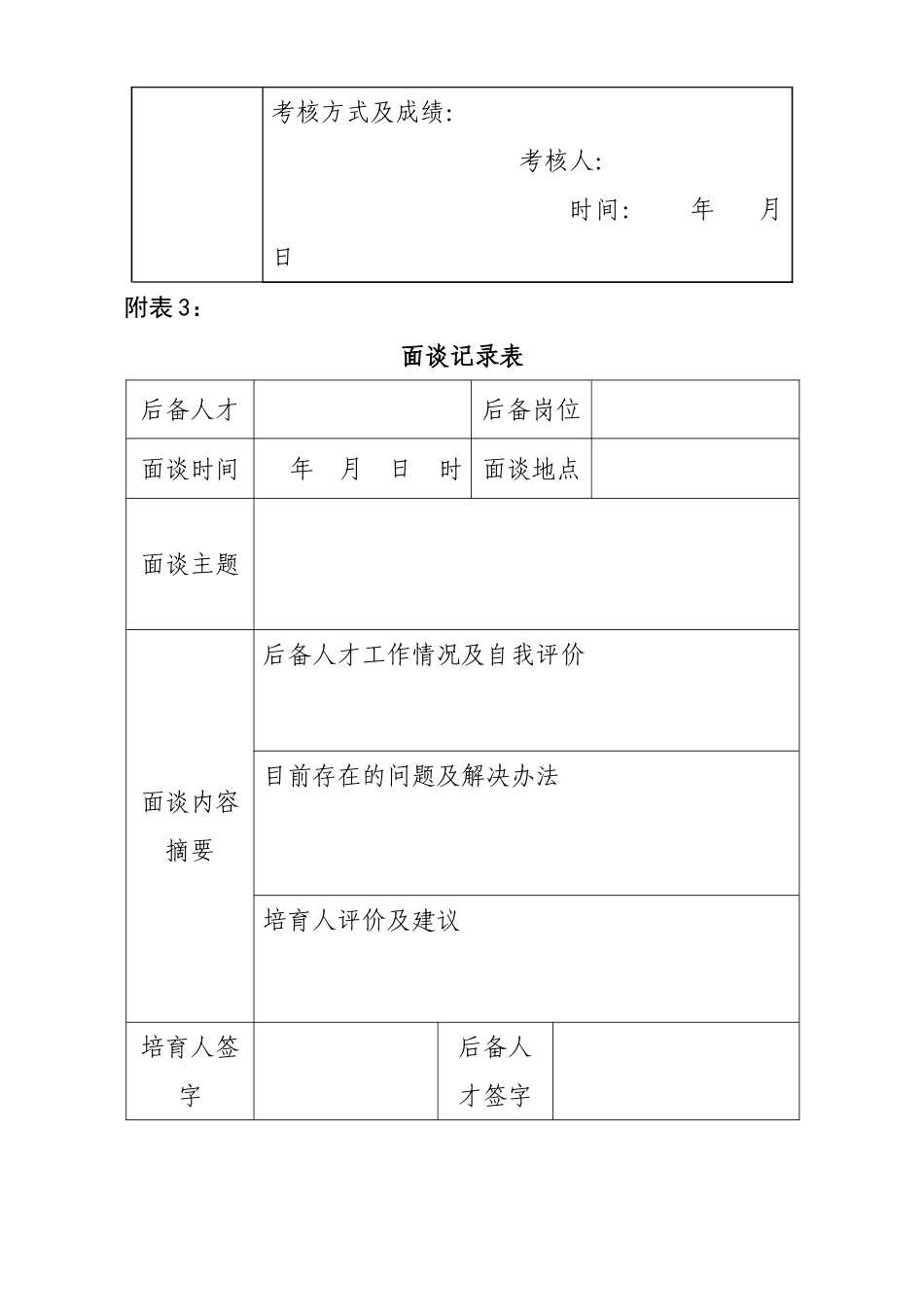 人才梯队管理表格_第3页