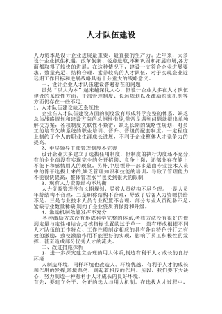 人才队伍建设方案28455