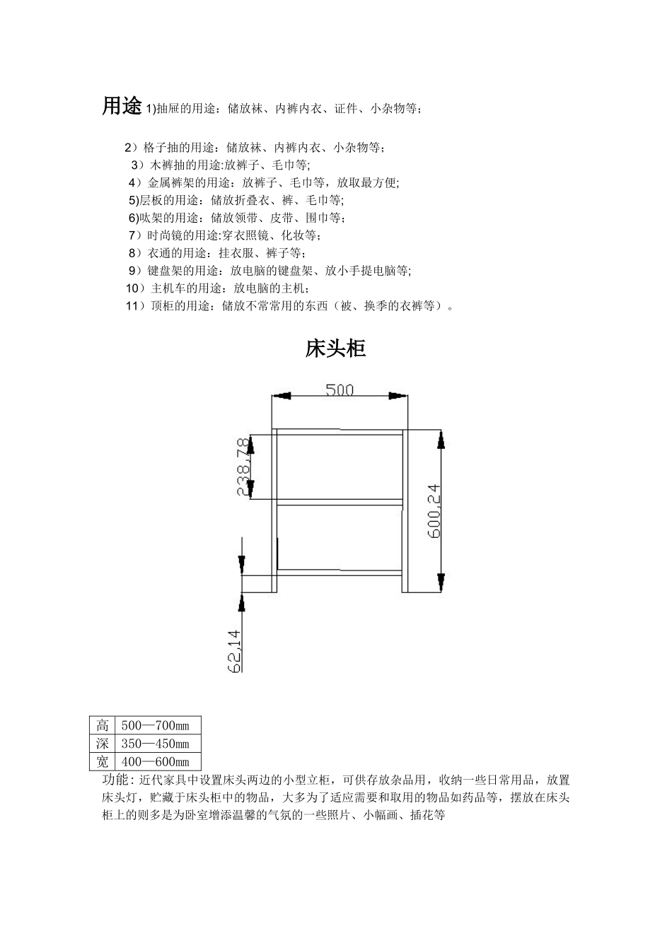 人机工程学——各种柜子尺寸_第2页