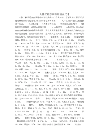 人机工程学数据总集