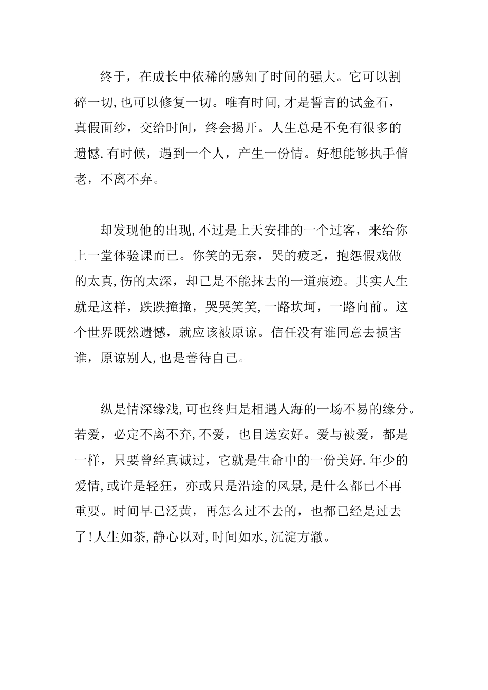 人生如茶-静心以对-时光如水-沉淀方澈_第3页