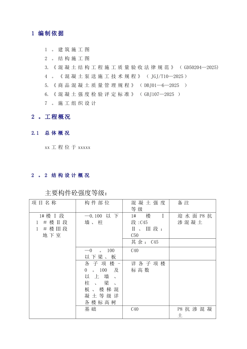 人防地下室混凝土工程专项施工方案doc_第2页
