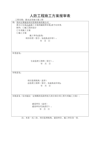 人防工程专项施工方案69335