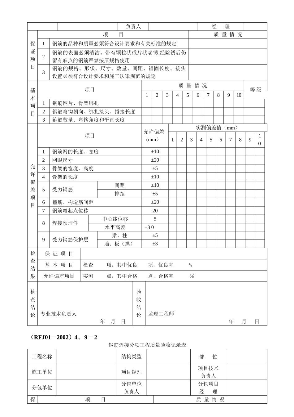 人防工程验收记录表_第3页