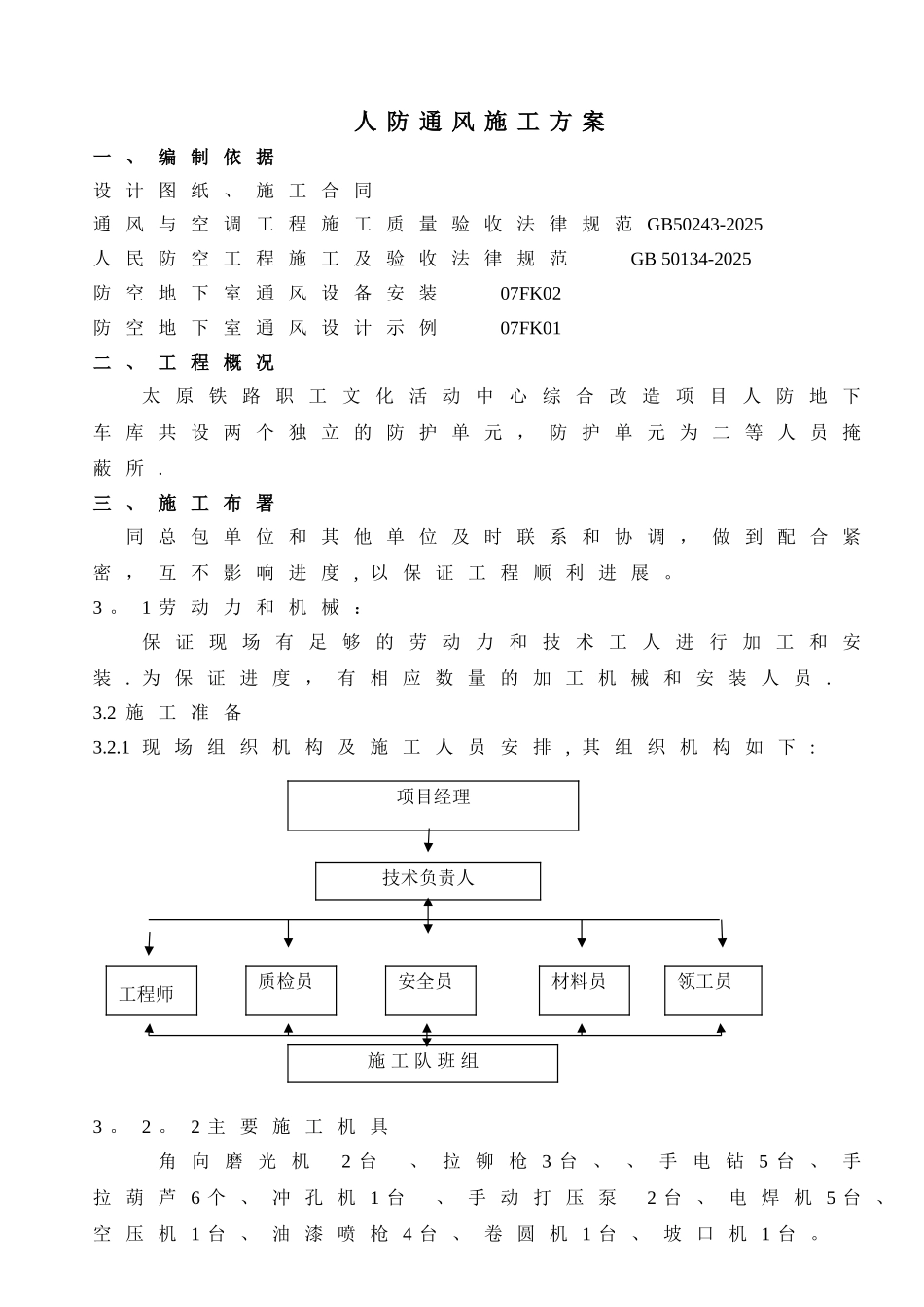 人防通风施工方案_第2页