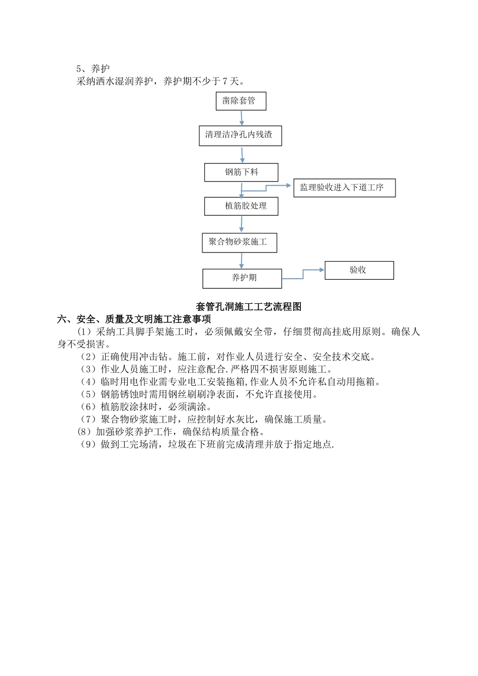 人防门临空墙、门框墙遗留PVC管的整改施工方案_第2页