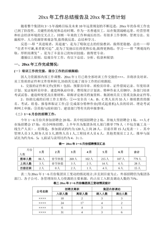 今年工作总结及明年年工作计划
