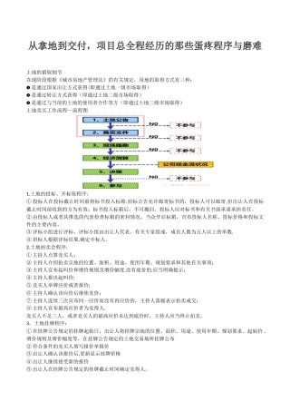 从拿地到交付-项目总全程经历的那些蛋疼程序与磨难