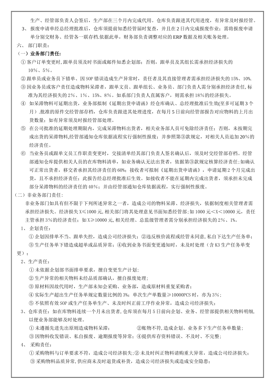 仓库呆滞物料管理制度_第2页