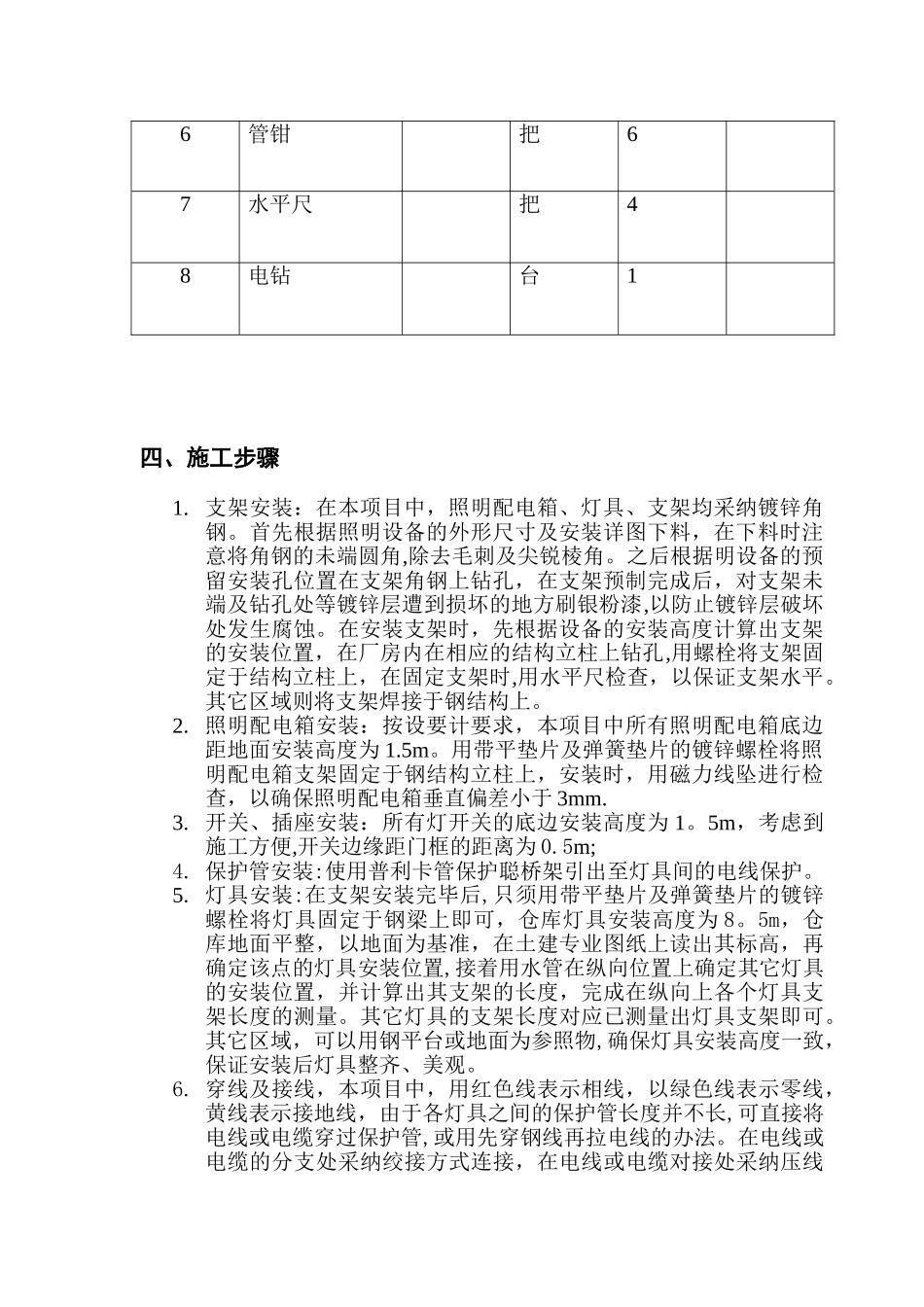 仓库照明施工方案_第3页
