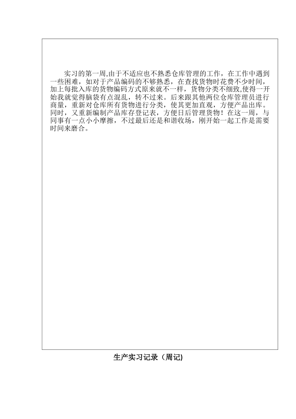 仓库管理员实习周记_第2页