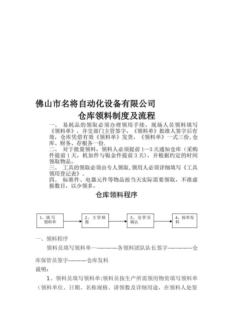 仓库领料制度及流程73659_第1页