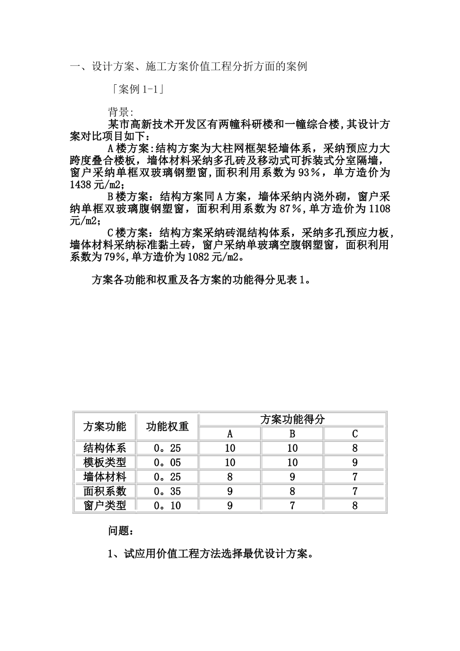 价值工程案例分析_第1页