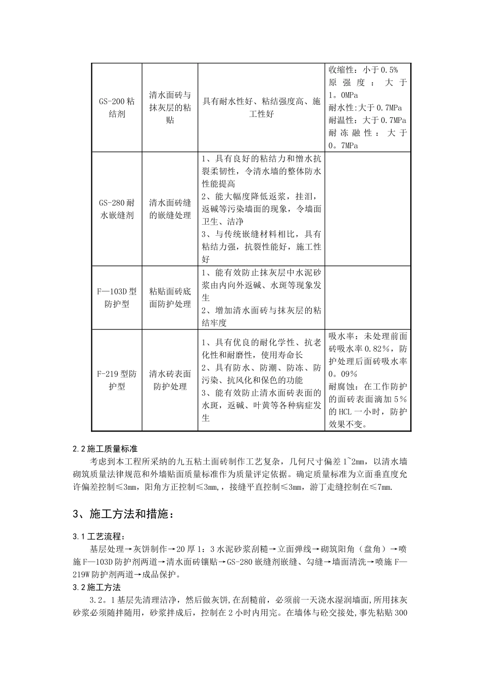 仿清水砖墙贴面施工技术_第2页