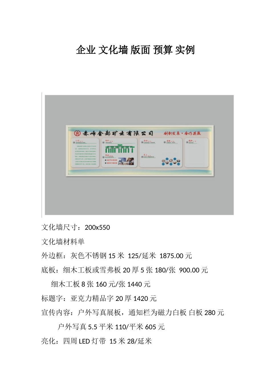 企业-文化墙-版面-预算-实例_第1页