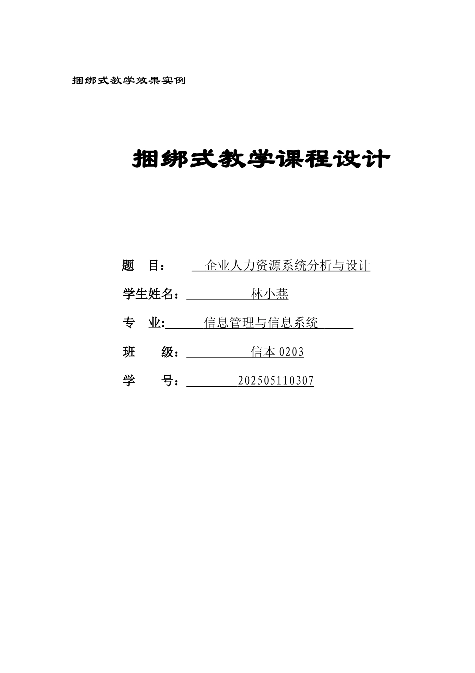 企业人力资源系统分析与设计_第1页
