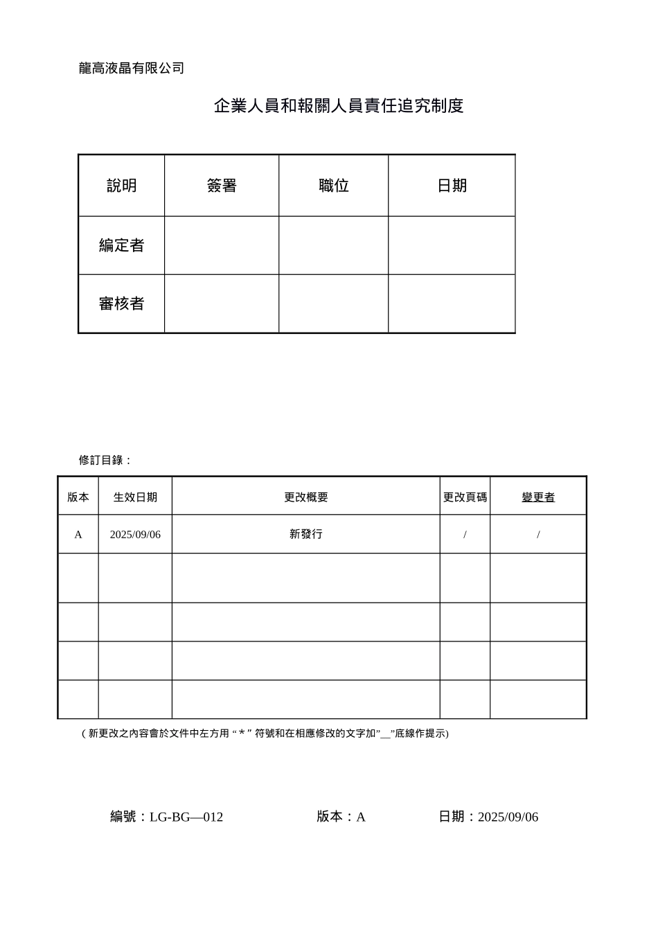 企业人员与报关人员责任追究制度_第1页