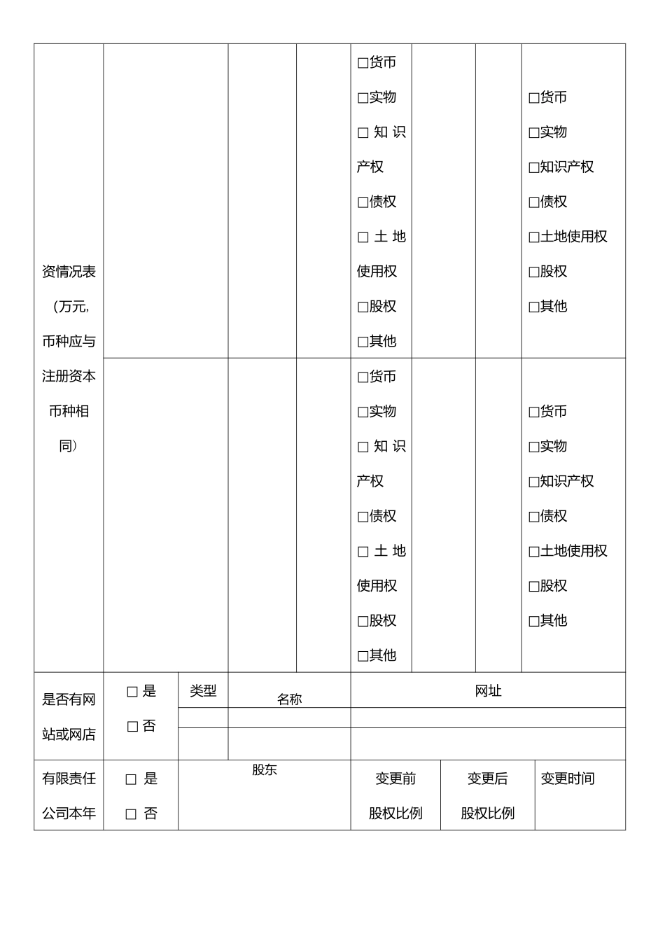 企业信息登记表_第2页