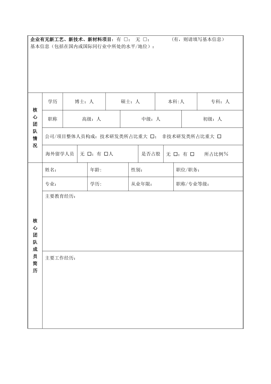 企业入驻申请表_第3页