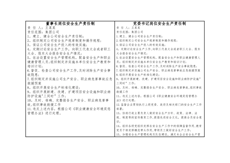 企业全员安全生产责任制模板及工作胸卡模板_第3页