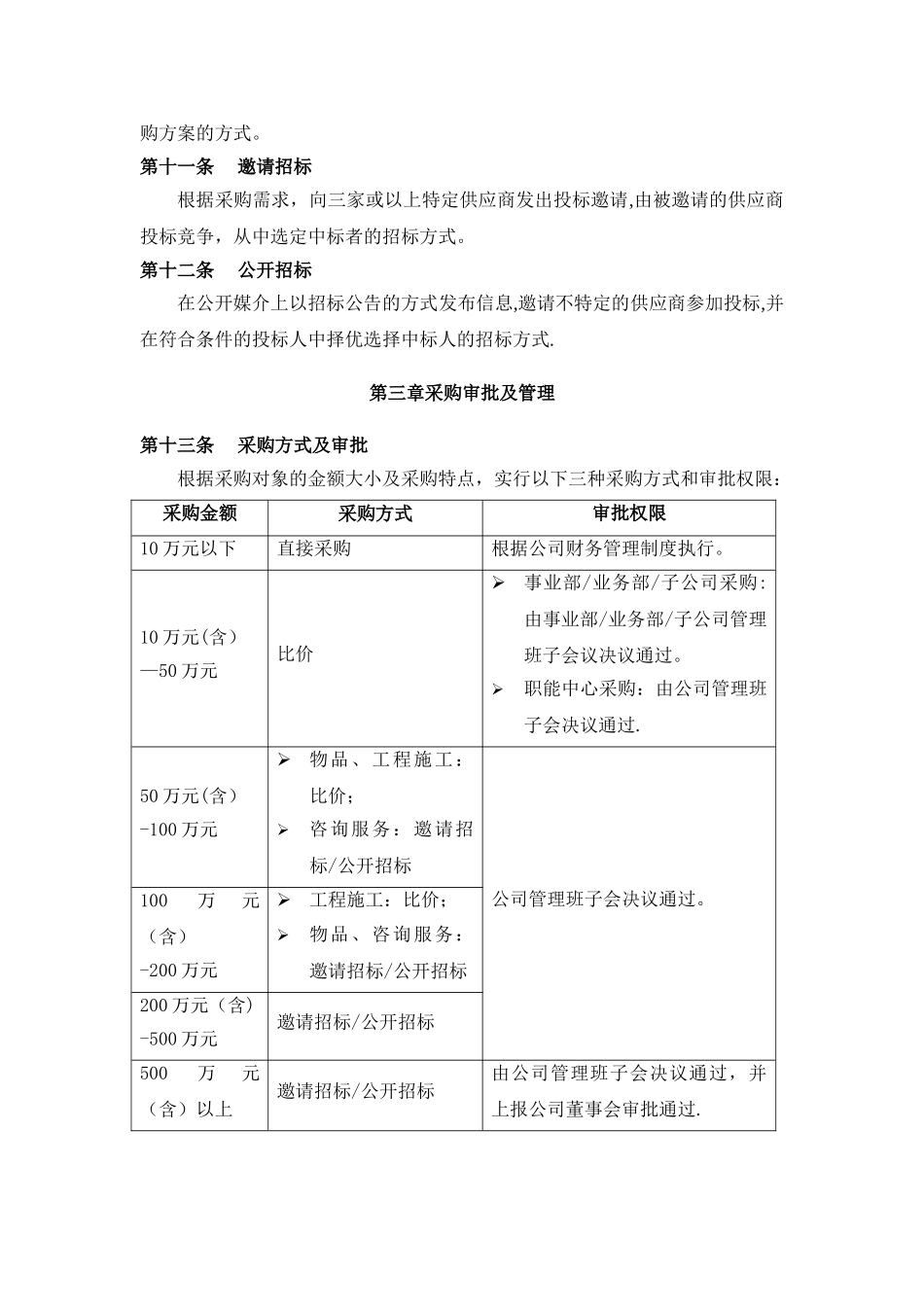 企业内部招标采购管理办法_第2页