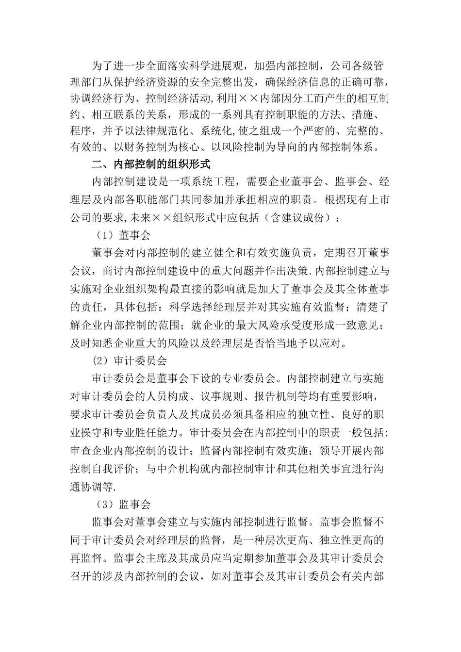 企业内部控制手册_第2页