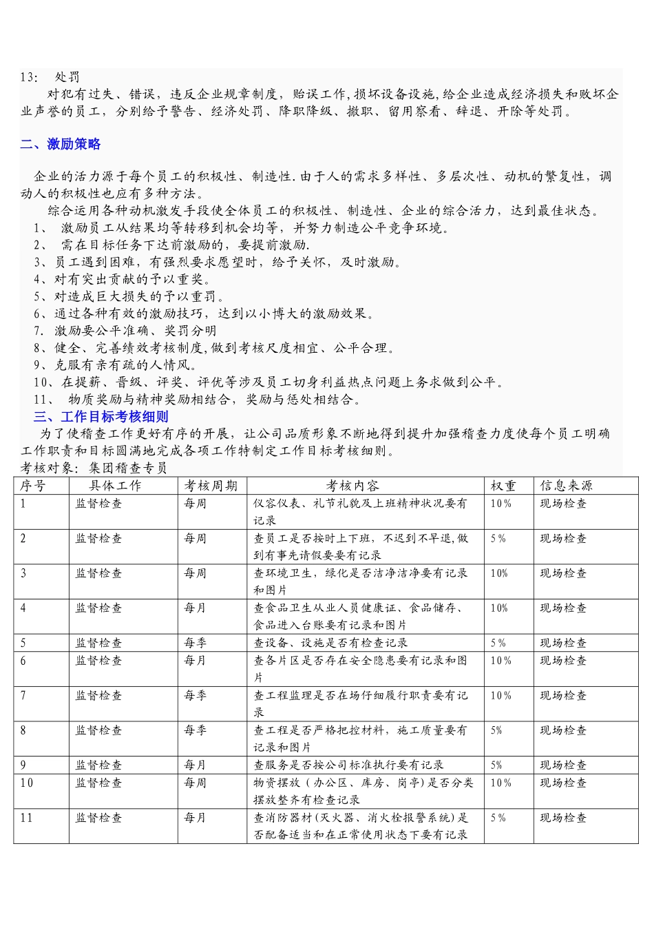企业员工激励机制及考核方案_第2页