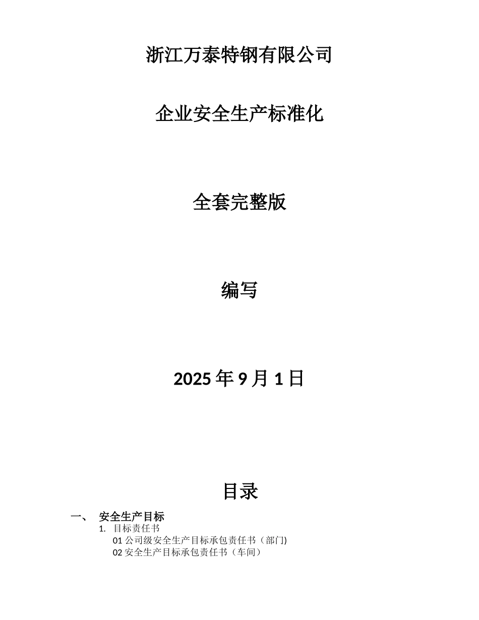 企业安全生产标准化全套2025年_第1页