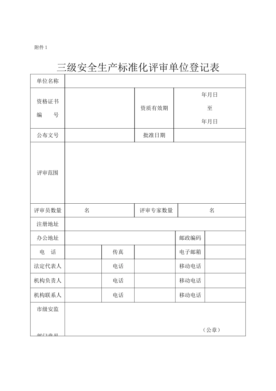 企业安全生产标准化自评报告表格_第2页
