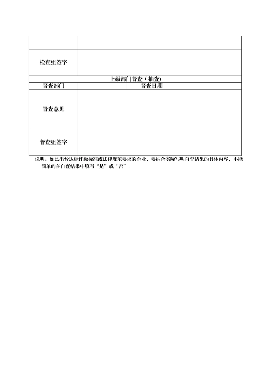 企业安全生产自查表-_第3页