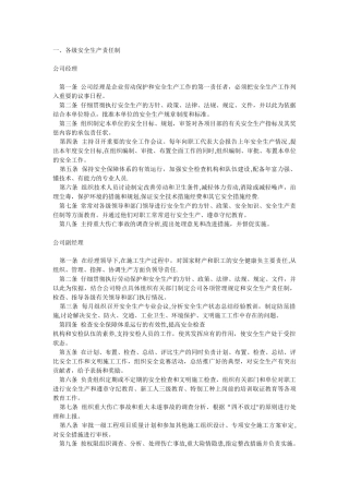 企业安全生产责任制度10172