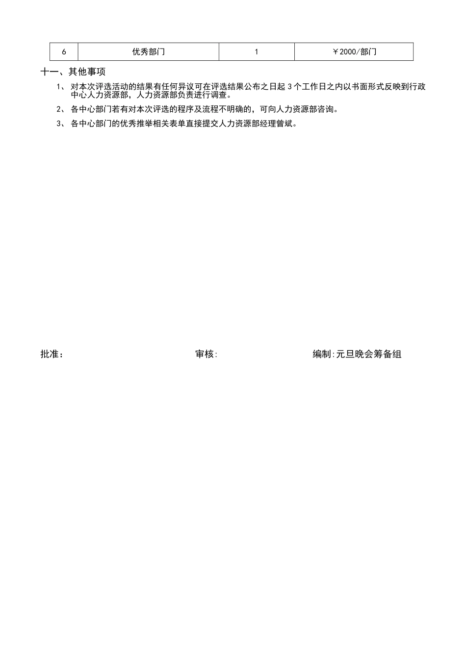 企业年度优秀员工评选方案_第3页