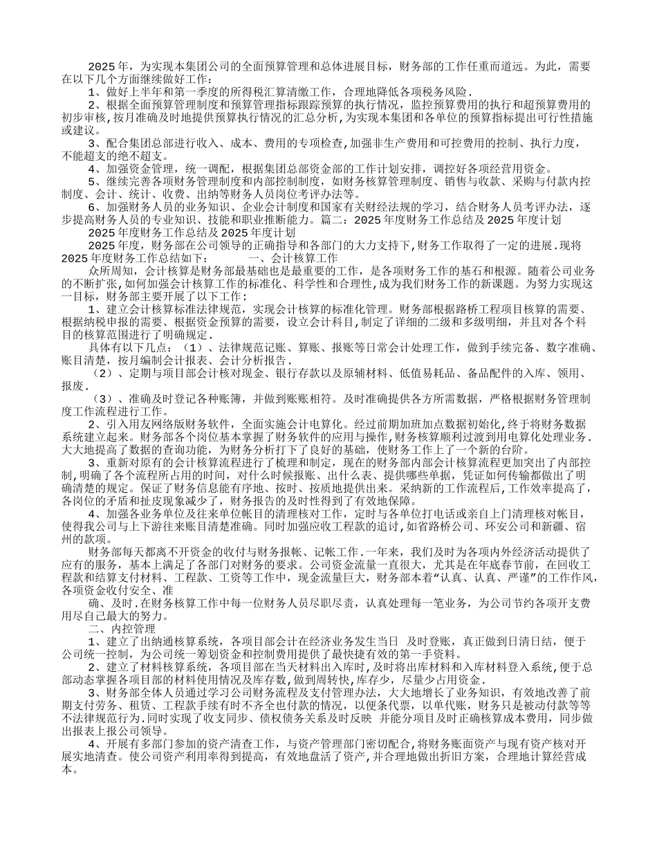 企业年度财务计划_第2页
