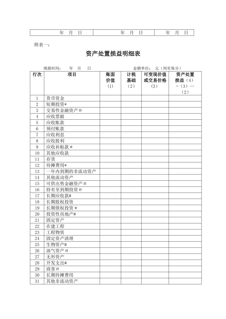 企业清算所得税申报表及附表_第2页