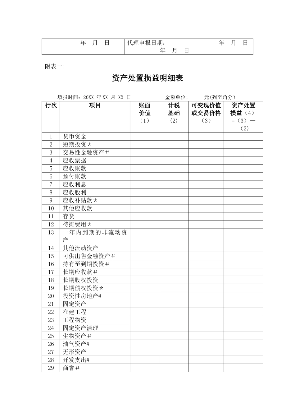 企业清算所得税申请表_第2页