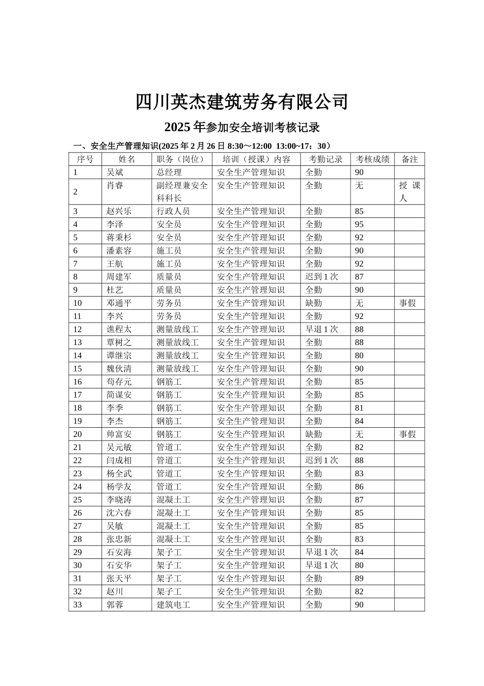 企业管理人员和作业人员年度安全培训教育材料_第3页