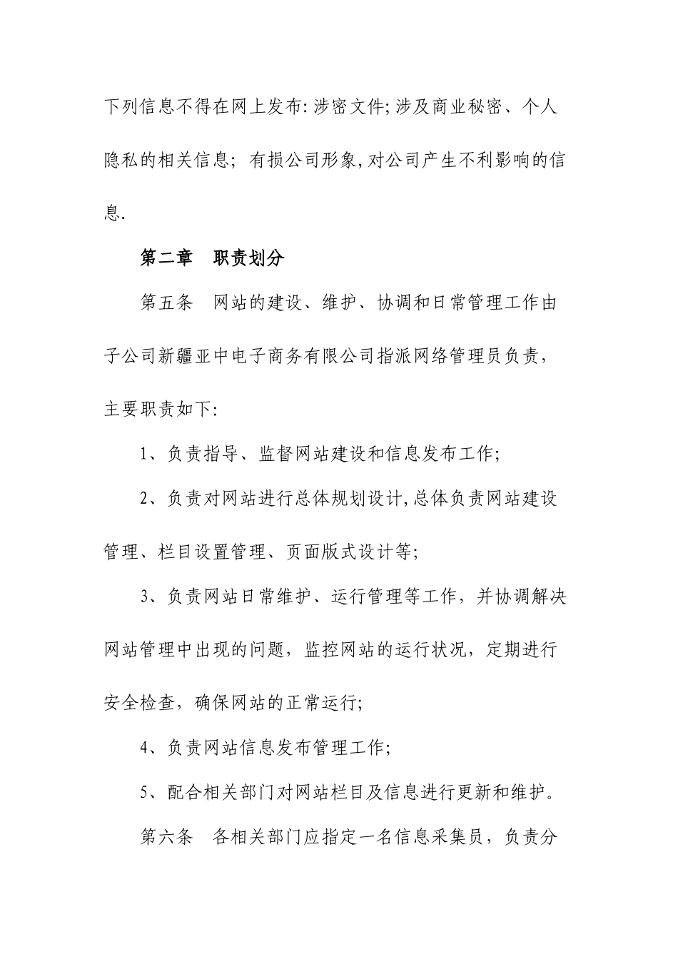 企业网站管理办法_第2页