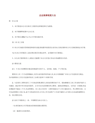 企业规章制度大全35449